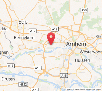 Map of Doorwerth, Gelderland