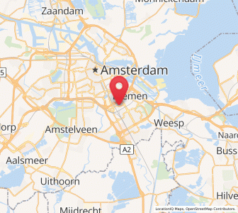 Map of Duivendrecht, North Holland