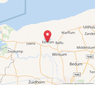 Map of Eenrum, Groningen