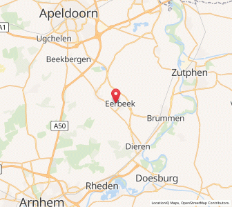 Map of Eerbeek, Gelderland