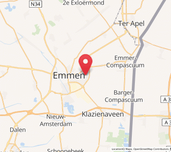 Map of Emmerhout, Drenthe