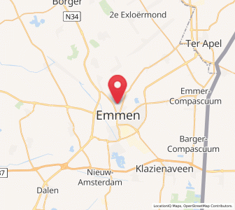 Map of Emmermeer, Drenthe