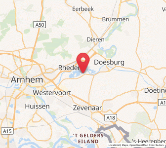 Map of Giesbeek, Gelderland