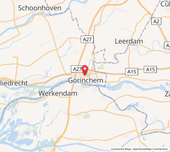 Map of Gorinchem, South Holland