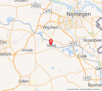 Map of Grave, North Brabant