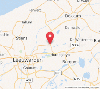 Map of Gytsjerk, Friesland