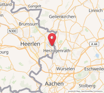 Map of Haanrade, Limburg