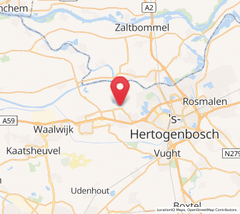 Map of Haarsteeg, North Brabant