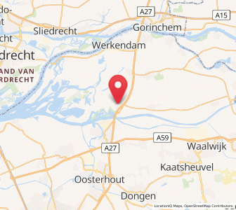 Map of Hank, North Brabant