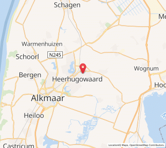 Map of Heerhugowaard, North Holland