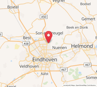 Map of Heesterakker, North Brabant