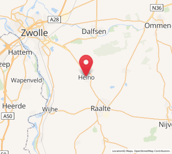 Map of Heino, Overijssel