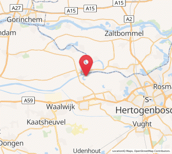 Map of Heusden, North Brabant