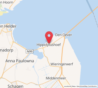 Map of Hippolytushoef, North Holland