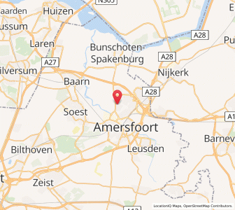 Map of Hoogland, Utrecht