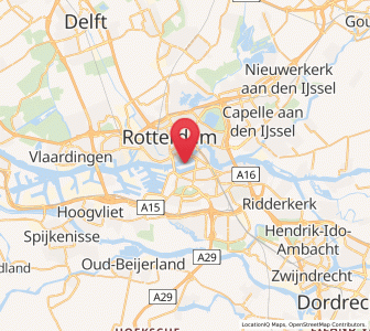Map of Katendrecht, South Holland