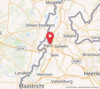 Map of Kerensheide, Limburg