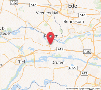 Map of Kesteren, Gelderland