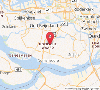 Map of Klaaswaal, South Holland