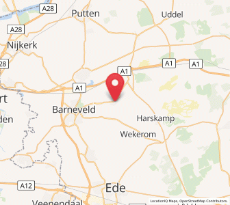 Map of Kootwijkerbroek, Gelderland