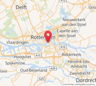 Map of Kop van Zuid, South Holland