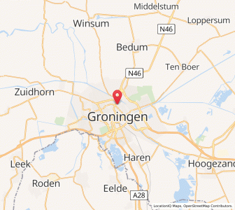 Map of Korrewegwijk, Groningen