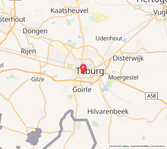 Map of Korvel, North Brabant