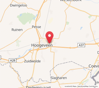 Map of Krakeel, Drenthe