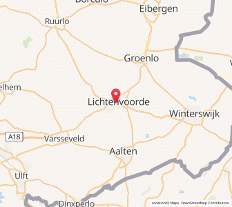 Map of Lichtenvoorde, Gelderland