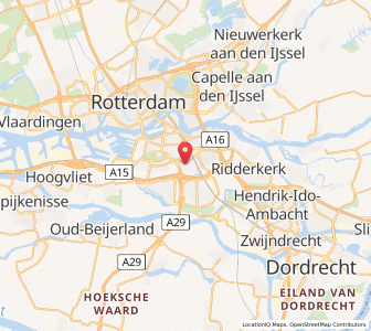 Map of Lombardijen, South Holland