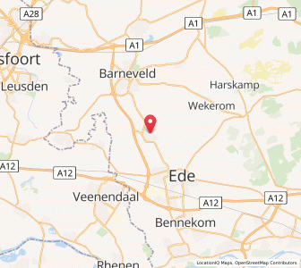 Map of Lunteren, Gelderland