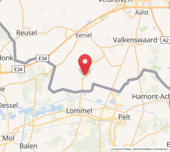 Map of Luyksgestel, North Brabant