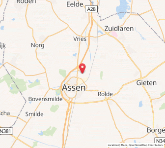 Map of Marsdijk, Drenthe