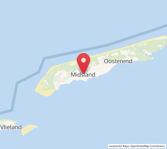 Map of Midsland, Friesland