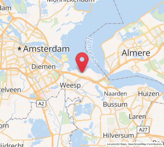 Map of Muiden, North Holland