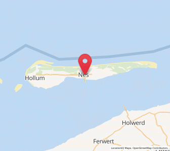 Map of Nes, Friesland