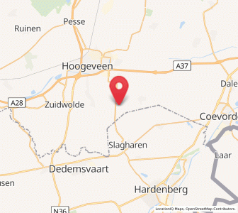 Map of Nieuw Moscou, Drenthe
