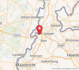 Map of Nieuwdorp, Limburg
