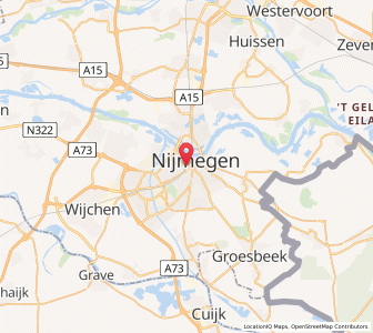 Map of Nijmegen, Gelderland