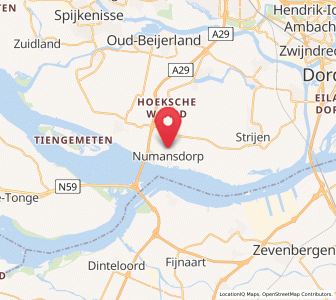 Map of Numansdorp, South Holland