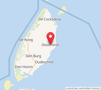Map of Oosterend, North Holland