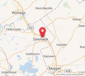 Map of Oostermeenthe, Overijssel