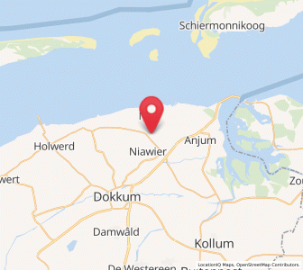 Map of Oosternijkerk, Friesland