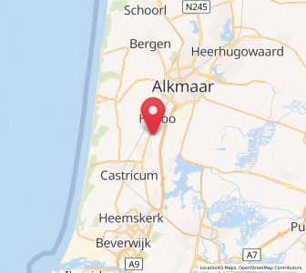 Map of Oosterzij, North Holland