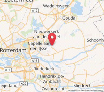 Map of Ouderkerk aan den IJssel, South Holland