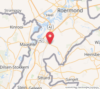 Map of Peij, Limburg
