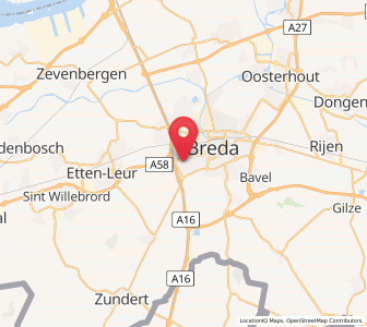 Map of Princenhage, North Brabant