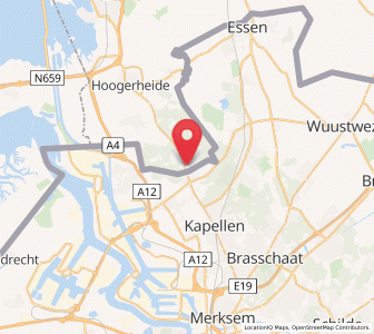 Map of Putte, North Brabant