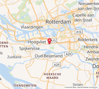 Map of Rhoon, South Holland