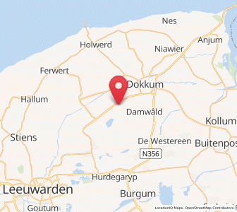 Map of Rinsumageast, Friesland